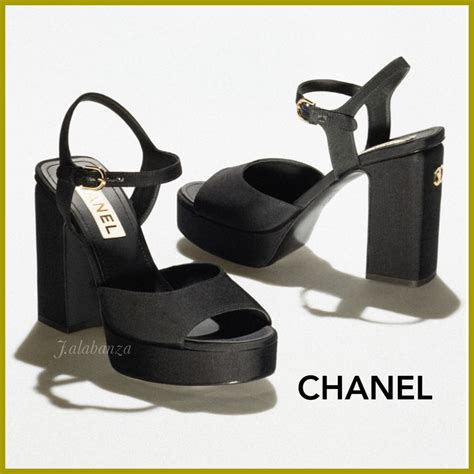 chanel heeled sandals.